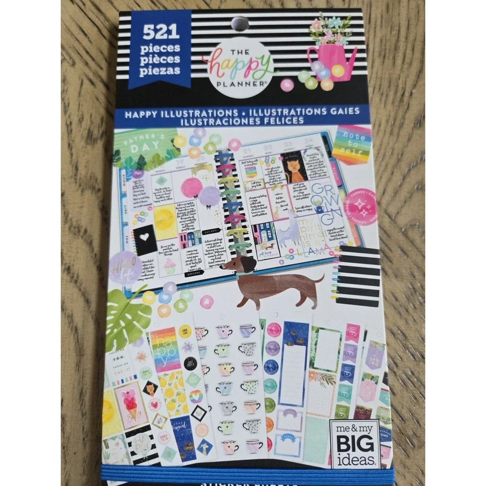 The Happy Planner Sticker Books LOT OF 3 New NWT Planner Stickers Happy Planner